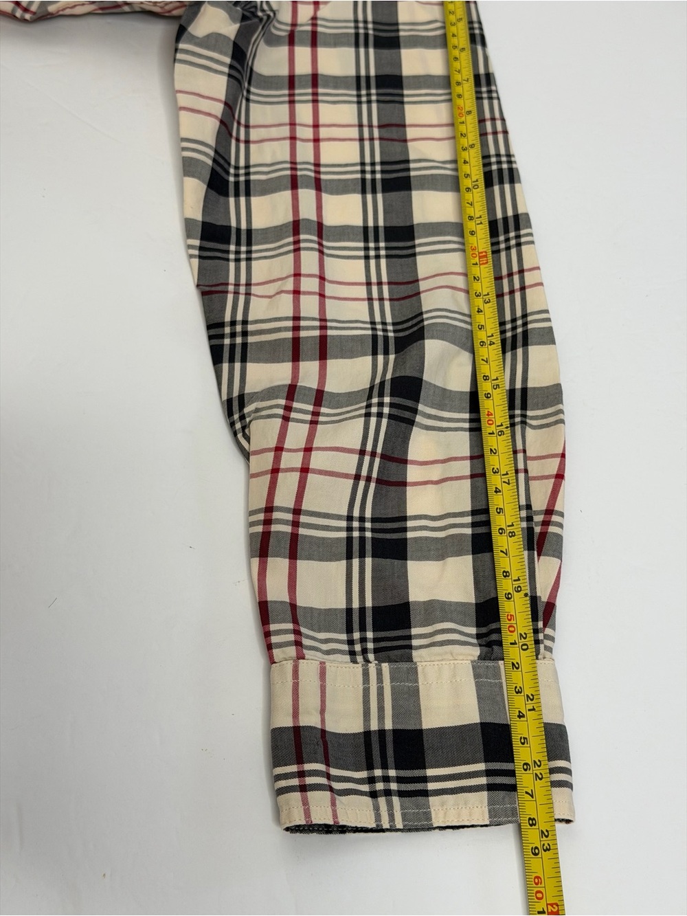 Lauren Ralph RLL cotton plaid button-down shirt blouse long sleeve size L - Picture 14 of 15